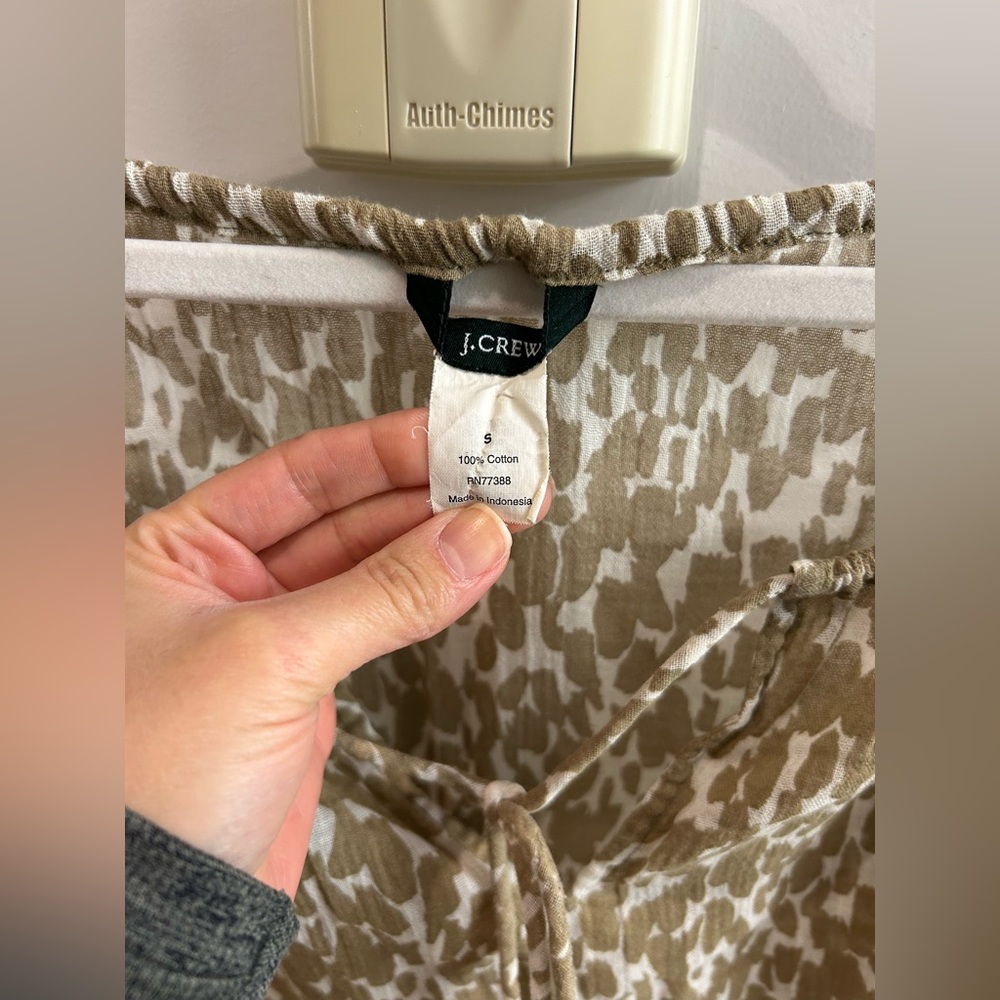 J Crew printed cotton coverup- Small - Picture 4 of 5